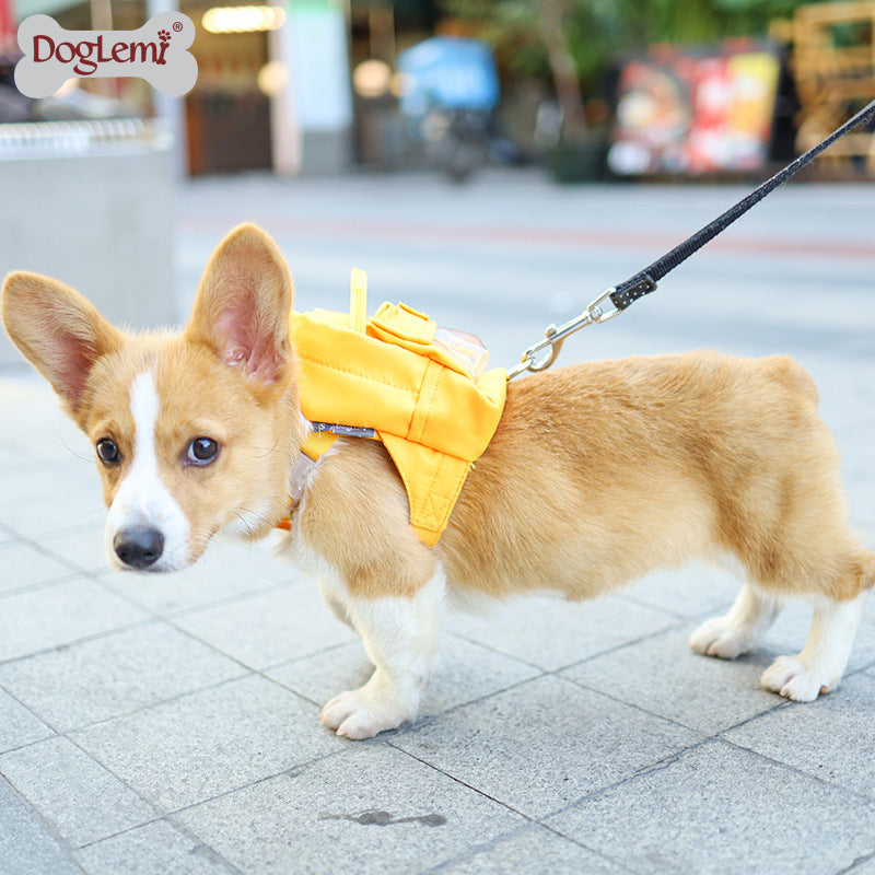Trendy Fashion Cat And Puppy Chest Strap Travel School Bag